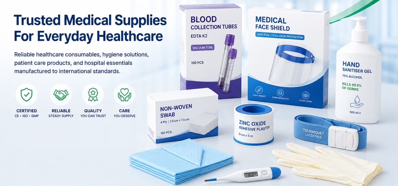 Canzorex Sterile Gauze Pads, Adhesive Plasters, Urine Bag, and Alcohol Swabs